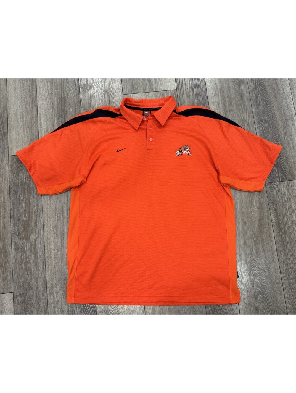 Nike Team Fit Dry Polo Oregon State OSU Size Xl Orange